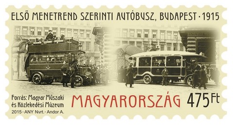 Els menetrend szerinti autbusz (Budapest, 1915)