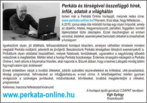 Perkta Online Kistrsgi Kapocs 2011. mrcius